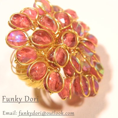 Beads wire ring